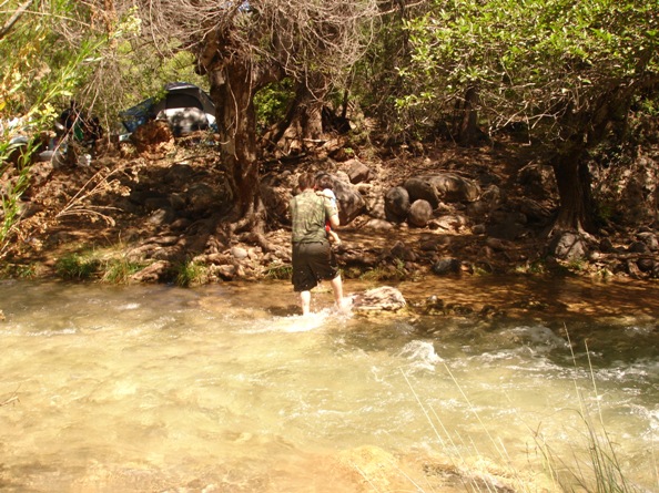 Crossing fossil creek